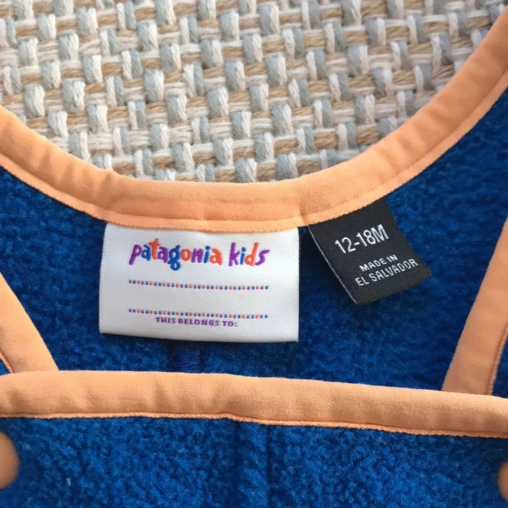 Patagonia Fleece Overalls (size 12-18m)
